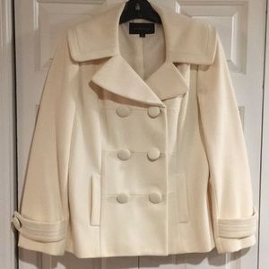 IVORY Wool JACKET  Tahari’s Arthur Levine